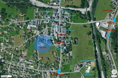 Die Umgebung um die Ferienwohnung