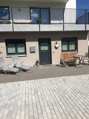 Das Gebäude in dem sich die Ferienwohnung befindet