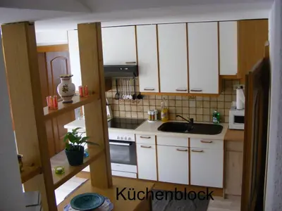 Küche/Küchenzeile in der Unterkunft Ferienwohnung Huber