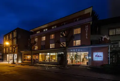 Das Gebäude in dem sich das Hotel befindet