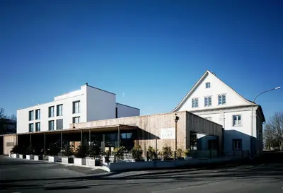Das Gebäude in dem sich das Hotel befindet