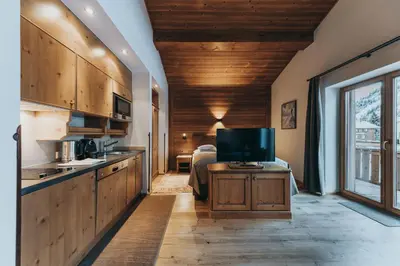 Küche/Küchenzeile in der Unterkunft Chalet Anna Maria
