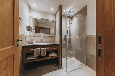 Ein Badezimmer in der Unterkunft Chalet Anna Maria