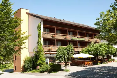 Das Gebäude in dem sich die Pension befindet