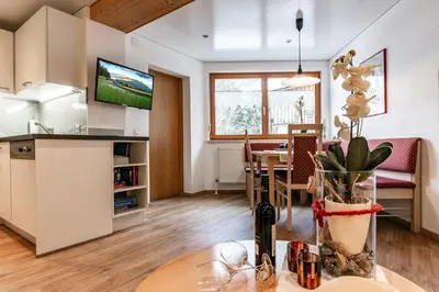 Küche/Küchenzeile in der Unterkunft Appartement Mangeng