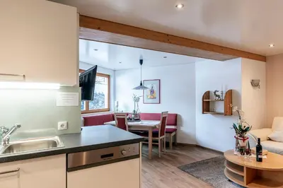 Küche/Küchenzeile in der Unterkunft Appartement Mangeng