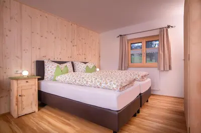 Ein Bett oder Betten in einem Zimmer der Unterkunft Annas Muntafuner Hus