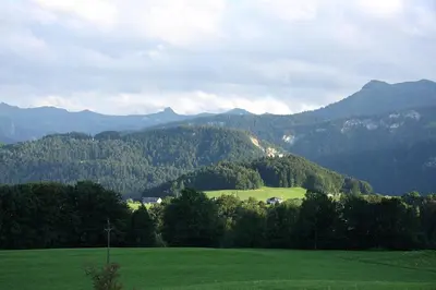 Naturlandschaft in der Nähe des Bauernhofs