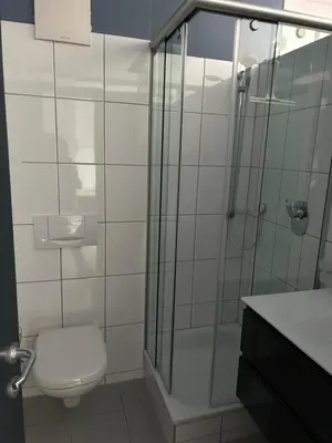 Ein Badezimmer in der Unterkunft Seeblick Appartements Henle