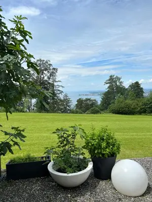 Ein Garten an der Unterkunft Seeblick Appartements Henle