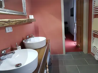 Ein Badezimmer in der Unterkunft Haus Guentli