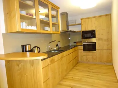 Küche/Küchenzeile in der Unterkunft Ferienwohnung Oberdamüls