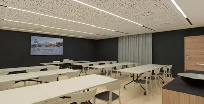 Der Geschäftsbereich oder Konferenzraum in der Unterkunft Hotel Petersboden