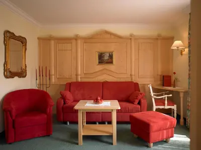 Ein Sitzbereich in der Unterkunft Hotel Antonius