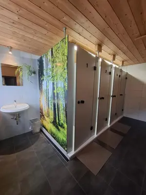 Ein Badezimmer in der Unterkunft Landhaus Bad Hopfreben