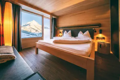 Ein Bett oder Betten in einem Zimmer der Unterkunft Wellnesshotel Warther Hof