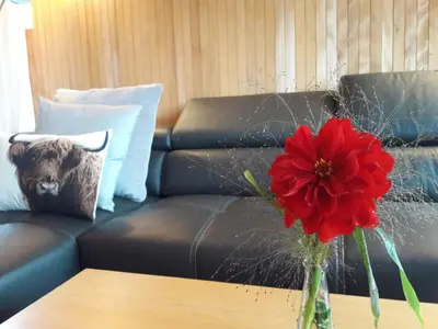 Ein Sitzbereich in der Unterkunft Sonnenhof Maurer