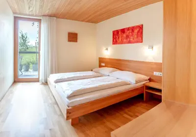 Ein Bett oder Betten in einem Zimmer der Unterkunft Sonnenhof Maurer