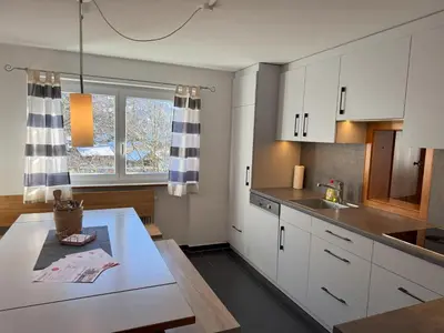 Küche/Küchenzeile in der Unterkunft Haus Angelika