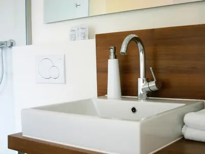 Ein Badezimmer in der Unterkunft Brauereigasthof Reiner