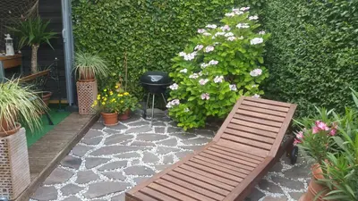 Ein Garten an der Unterkunft Ferienappartment 