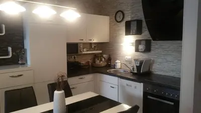 Küche/Küchenzeile in der Unterkunft Ferienappartment 
