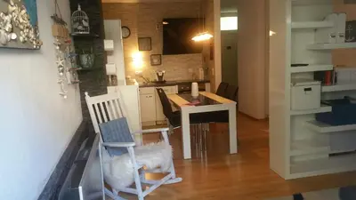 Küche/Küchenzeile in der Unterkunft Ferienappartment 
