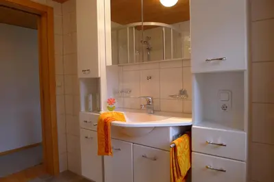 Ein Badezimmer in der Unterkunft Gästehaus Graf