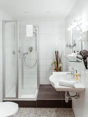 Ein Badezimmer in der Unterkunft Die Linde