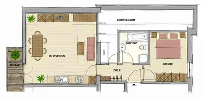 Grundriss der Unterkunft Haus Johanneshof 1604