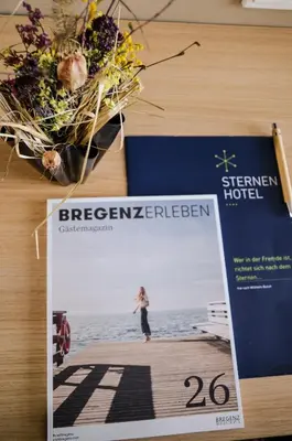 Ein Zertifikat, Auszeichnung, Logo oder anderes Dokument, das in der Unterkunft Sternen Hotel Wolfurt ausgestellt ist
