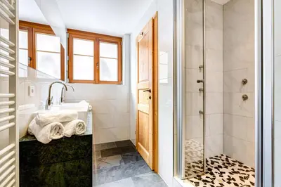 Ein Badezimmer in der Unterkunft Gartenferienwohnung Murmele by A-Appartments