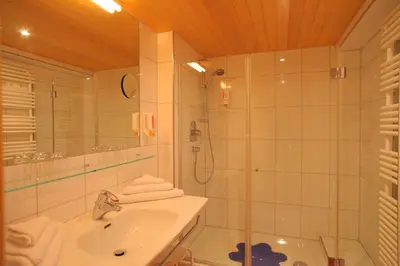 Ein Badezimmer in der Unterkunft Sonne Bezau - Familotel Bregenzerwald