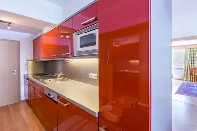 Küche/Küchenzeile in der Unterkunft Ferienwohnungen & Chalets Capricorno