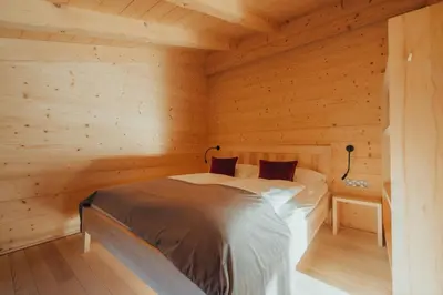 Ein Bett oder Betten in einem Zimmer der Unterkunft Appartement Omeshorn anno 1593