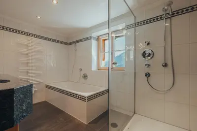 Ein Badezimmer in der Unterkunft Appartement Omeshorn anno 1593