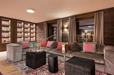Ein Sitzbereich in der Unterkunft Nidus Luxury Apartments