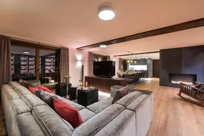 Ein Sitzbereich in der Unterkunft Nidus Luxury Apartments