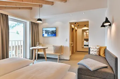 Ein Bett oder Betten in einem Zimmer der Unterkunft Hotel Bianca