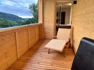 Ein allgemeiner Bergblick oder ein Berglick von des Hotels aus