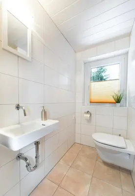 Ein Badezimmer in der Unterkunft Ferienhaus Bergblick