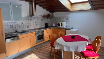 Küche/Küchenzeile in der Unterkunft Haus Ganahl