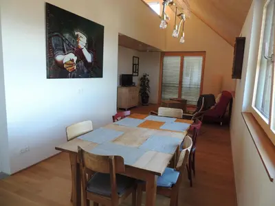 Ein Sitzbereich in der Unterkunft Appartement Angelika