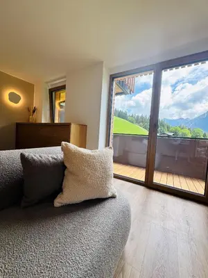Ein Sitzbereich in der Unterkunft KWT Lodge