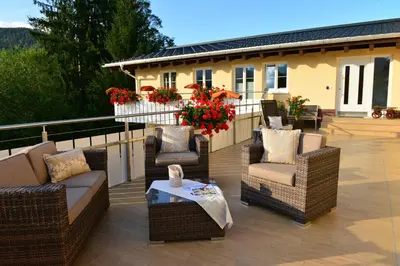 Ein Balkon oder eine Terrasse in der Unterkunft Landhaus Harmonie