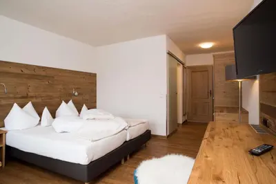 Ein Bett oder Betten in einem Zimmer der Unterkunft Gästehaus Wildbach