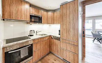 Küche/Küchenzeile in der Unterkunft Appartements Eldorado