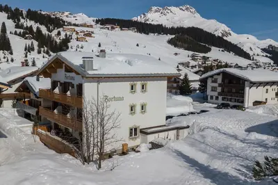 Hotel - Pension Fortuna im Winter