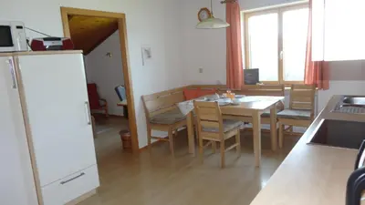 Küche/Küchenzeile in der Unterkunft Sohlerhof