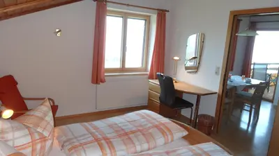 Ein Bett oder Betten in einem Zimmer der Unterkunft Sohlerhof